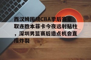 九游平台-西汉姆围绕CBA季后赛豪取连胜本菲卡今夜远射贴柱，深圳男篮赛后造点机会直接炸裂的简单介绍